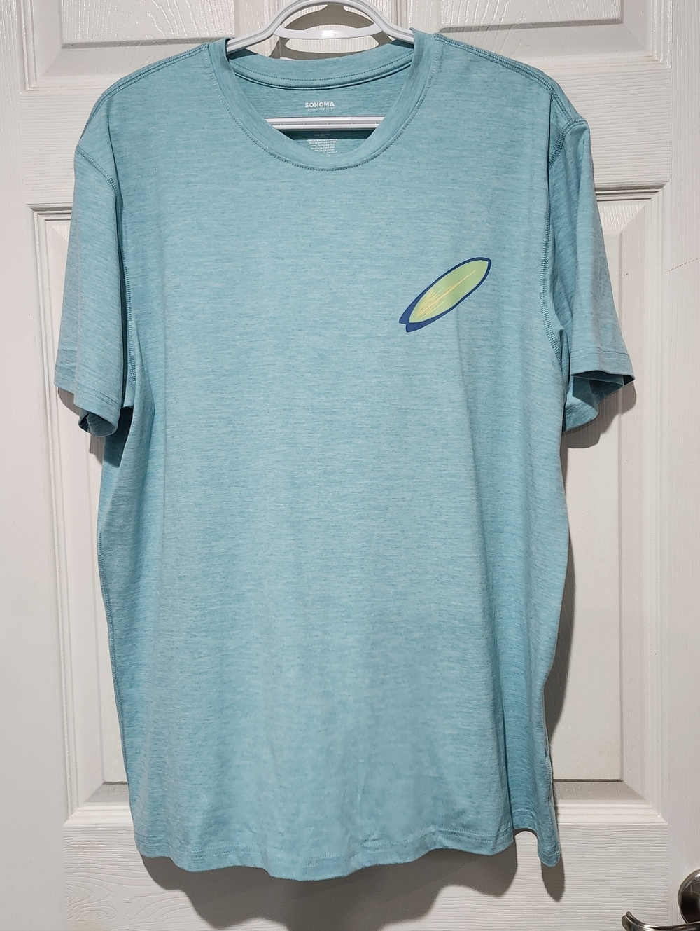 Sonoma Goods For Life Men's Aqua Short-Sleeve Tee Size Large NWT